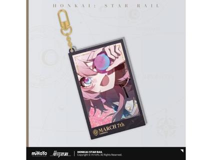 Honkai: Star Rail Countdown Departure Series Acrylic Portachiavi March 7th Glitter 9 Cm Mihoyo