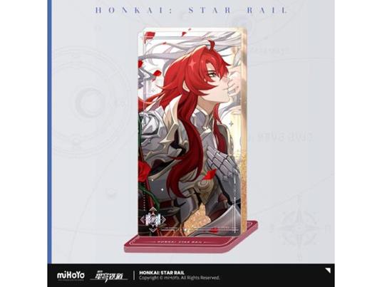 Honkai: Star Rail Light Cone Stampa In Acrilico Ornament Con Glitter: Argenti An Instant Before A Gaze 15 Cm Mihoyo