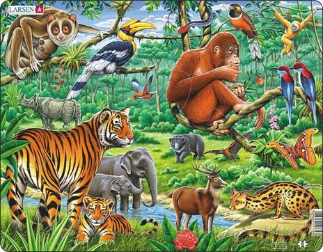 Larsen Maxi FH24 puzzle Puzzle con formine 20 pz Fauna