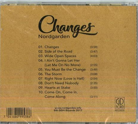 Changes - CD Audio di Terje Nordgarden - 2