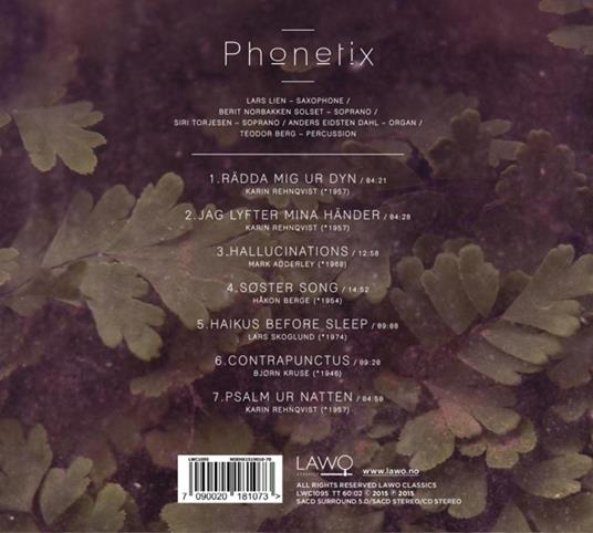 Phonetix - CD Audio di Lars Lien - 2