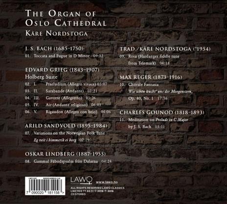 Organ Of Oslo Cathedral - CD Audio di K. Nordstoga - 2