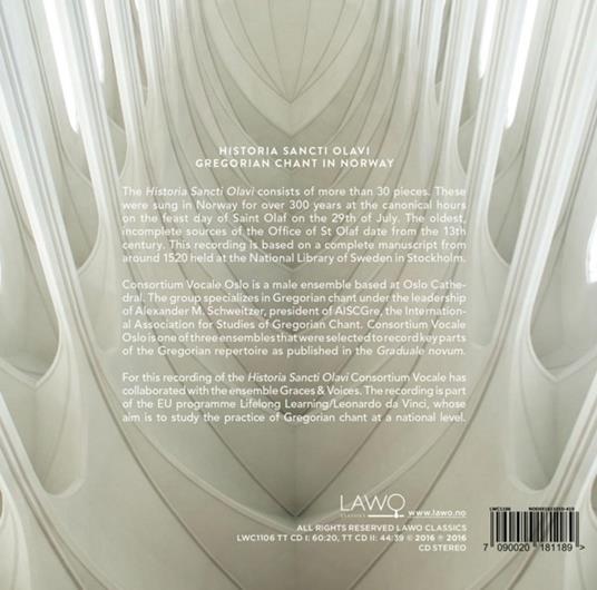 Historia Sancti Olavi - CD Audio di Consortium Vocale Oslo - 2