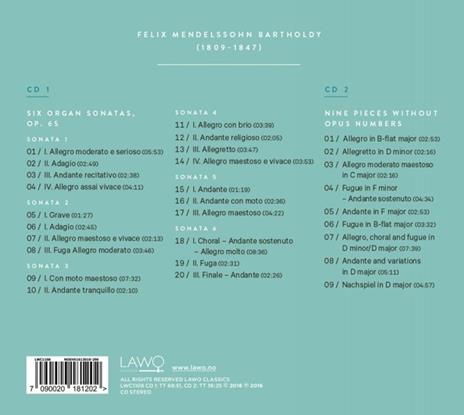 Mendelssohn And The Organ Sonata - CD Audio di Anders Eidsten Dahl - 2