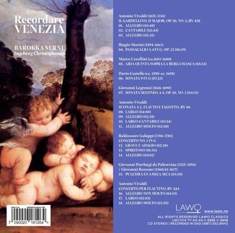Recordare Venezia - CD Audio di Barokkanerne - 3