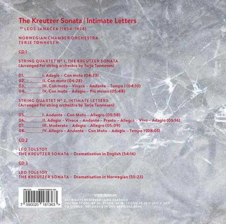 Kreutzer Sonata-Intimate Letters - CD Audio di Leos Janacek - 3