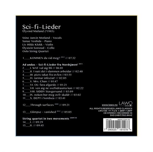 Sci-Fi-Lieder - CD Audio di Oyvind Maeland - 2