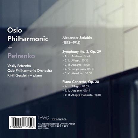 Symphony No.2 - Piano Concerto - CD Audio di Alexander Scriabin - 2