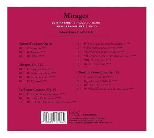 Mirages - CD Audio di Gabriel Fauré - 2