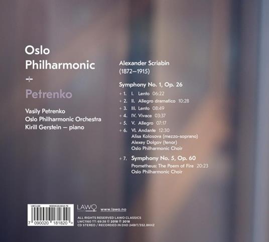 Symphony No.1 - CD Audio di Alexander Scriabin - 2