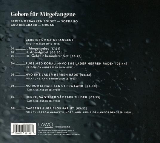 Gebete Fur Mitgefangene-Prayers For Fellow Prisoners - CD Audio di Berit Norbakken Solset-Gro Bergabb - 2