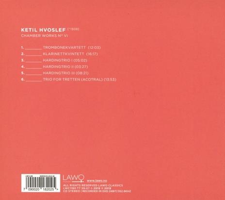 Chamber Works No.Vi - CD Audio di Hvoslef Chamber Music Project - 2