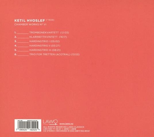 Chamber Works No.Vi - CD Audio di Hvoslef Chamber Music Project - 2
