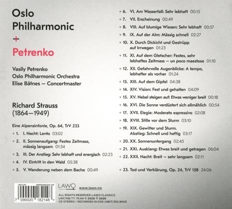 Eine Alpensinfonie Op.64 - CD Audio di Richard Strauss,Oslo Philharmonic Orchestra,Vasily Petrenko - 2
