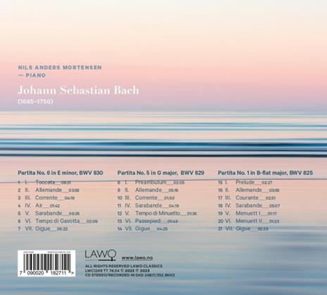 Partitas Nos. 1, 5 & 6 - CD Audio di Johann Sebastian Bach,Nils Anders Mortensen - 2