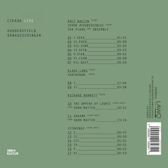 Cikada Live - CD Audio di Cikada Ensemble - 2