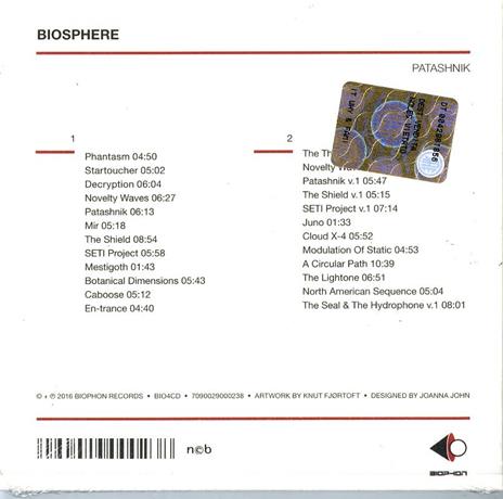 Patashnik (Reissue) - CD Audio di Biosphere - 2