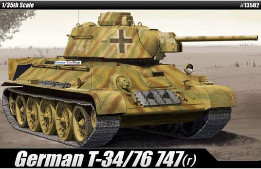 T-34 747 (R) German Version Tank Plastic Kit 1:35 Model Acd13502 - 2