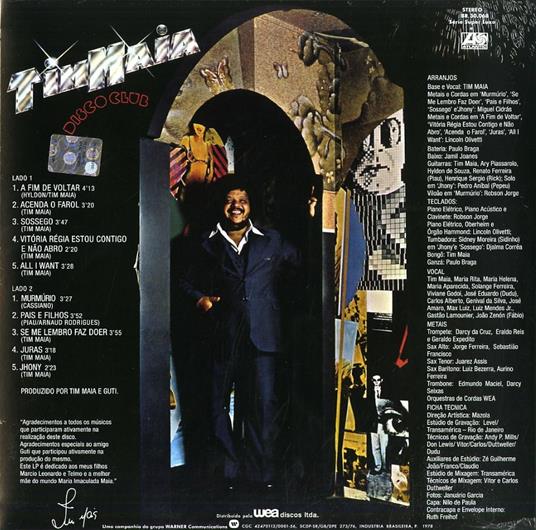 Disco Club - Vinile LP di Tim Maia - 2