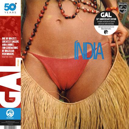 India (50th Anniversary Edition) - Vinile LP di Gal Costa