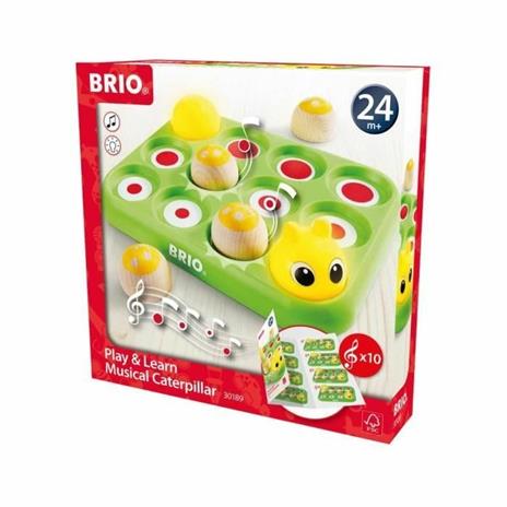 BRIO - Bruco Musicale Gioca&Impara, Gioco Interattivo con Luci e Suoni, 6 pezzi, Età 24+ Mesi