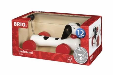 BRIO - Cane Bassotto Versione 60° Anniversario, Gioco Spingi e Cammina in Legno, Età 12+ Mesi - 3