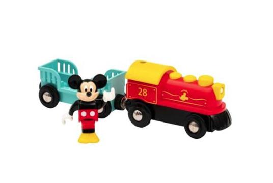 BRIO - Disney Treno a Batterie Topolino, Veicoli Trenino BRIO, 3 Pezzi, Età 3+ Anni