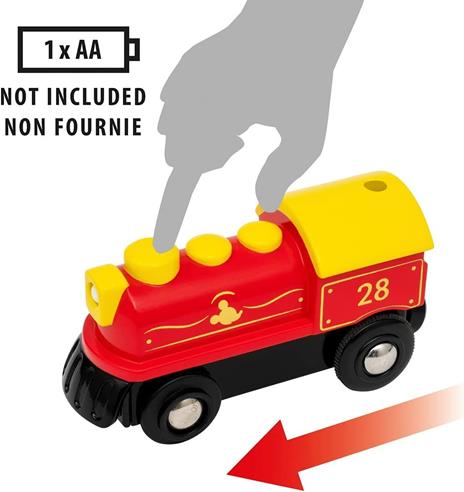 BRIO - Disney Treno a Batterie Topolino, Veicoli Trenino BRIO, 3 Pezzi, Età 3+ Anni - 5