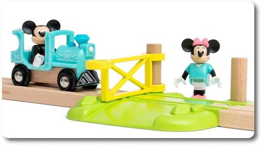 BRIO - Set Ferrovia Disney con Topolino, Minnie e Paperino, Pista Trenino BRIO, 18 Pezzi, Età 3+ Anni - 7