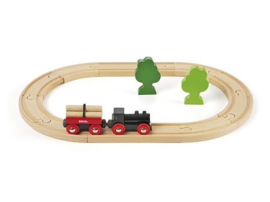 BRIO - Piccolo Set Ferrovia della Foresta, Pista Trenino, 18 Pezzi, Età 24+ Mesi - 2