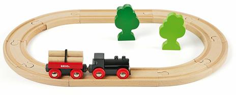 BRIO - Piccolo Set Ferrovia della Foresta, Pista Trenino, 18 Pezzi, Età 24+ Mesi - 11