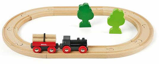 BRIO - Piccolo Set Ferrovia della Foresta, Pista Trenino, 18 Pezzi, Età 24+ Mesi - 15