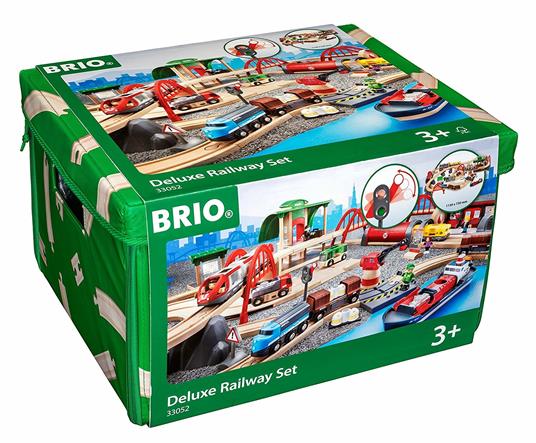 BRIO WORLD - Set Ferrovia Deluxe, Pista Trenino con Accessori, Compatibile con tutti i Prodotti Brio, 87 pezzi, Età 3+ Anni - 11