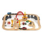 BRIO WORLD - Set Ferrovia Deluxe Trasporto Merci, Pista Trenino con Accessori, 54 pezzi, Età 3+ Anni