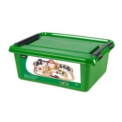 BRIO WORLD - Set Ferrovia Deluxe Trasporto Merci, Pista Trenino con Accessori, 54 pezzi, Età 3+ Anni - 3