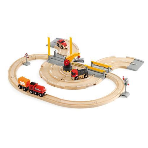 BRIO WORLD - Set Ferrovia e Strada, Pista Trenino con Accessori, 33 pezzi, Età 3+ Anni - 2