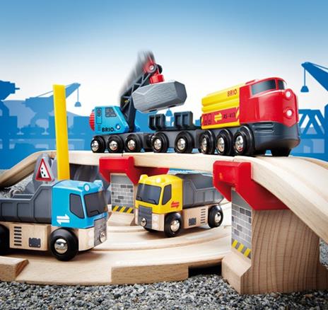 BRIO WORLD - Set Ferrovia e Cava, Pista Trenino con Accessori, 32 pezzi, Età 3+ Anni - 7