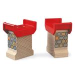 BRIO WORLD - Super Supporti, Accessorio per Pista Trenino BRIO, Set da 2 Pezzi, Età 3+ Anni