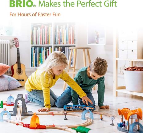 BRIO WORLD - Super Supporti, Accessorio per Pista Trenino BRIO, Set da 2 Pezzi, Età 3+ Anni - 3