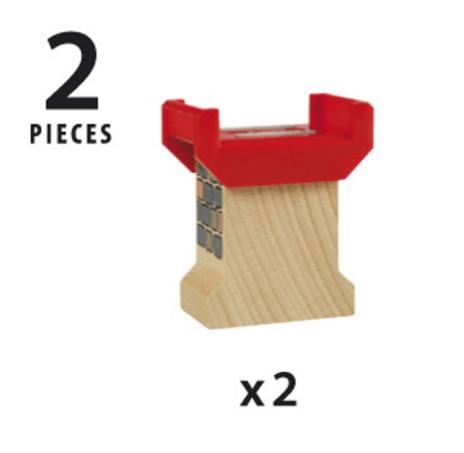 BRIO WORLD - Super Supporti, Accessorio per Pista Trenino BRIO, Set da 2 Pezzi, Età 3+ Anni - 7