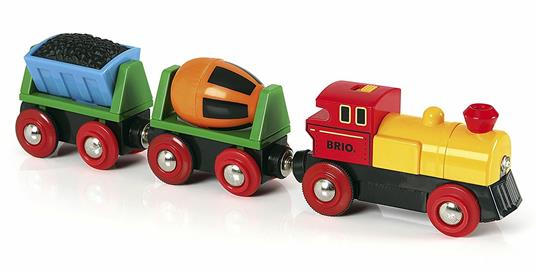 BRIO WORLD - Treno con Locomotiva a Batterie, Veicoli per Pista Trenino BRIO, 3 Pezzi, Età 3+ Anni - 10