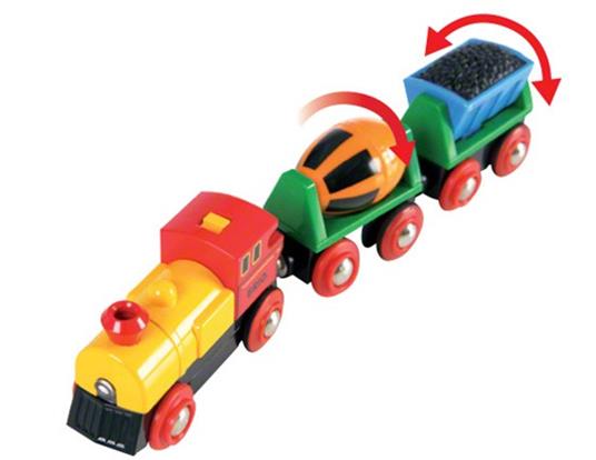 BRIO WORLD - Treno con Locomotiva a Batterie, Veicoli per Pista Trenino BRIO, 3 Pezzi, Età 3+ Anni - 7