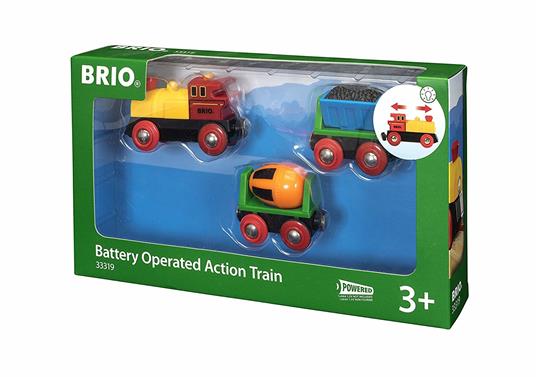 BRIO WORLD - Treno con Locomotiva a Batterie, Veicoli per Pista Trenino BRIO, 3 Pezzi, Età 3+ Anni - 9