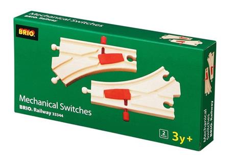 BRIO WORLD - Binari di Scambio Meccanici, Accessori per Pista Trenino BRIO, 2 Pezzi, Età 3+ Anni - 4