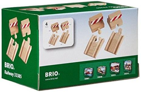 BRIO WORLD - Pacchetto Rampa e Stop, Accessori per Pista Trenino BRIO, 4 Pezzi, Età 3+ Anni - 3