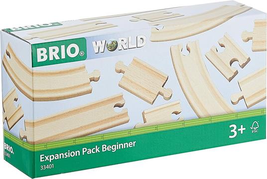 BRIO WORLD - Pacchetto Espansione Binari per Principianti, Accessori per Pista Trenino BRIO, 10 Pezzi, Età 3+ Anni - 7