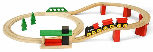 BRIO - Set Ferrovia Deluxe, Pista Trenino con Accessori, 25 Pezzi, Età 24+ Mesi - 9