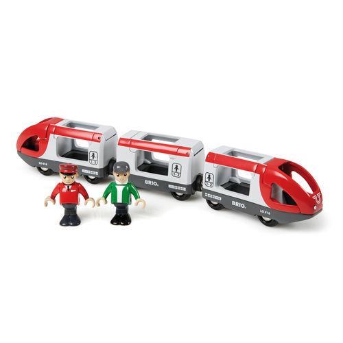 BRIO WORLD - Treno Passeggeri, Veicoli per Pista Trenino BRIO, 5 Pezzi, Età 3+ Anni