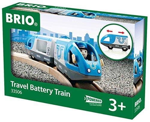BRIO WORLD - Treno Passeggeri a Batterie, Veicoli per Pista Trenino BRIO, 3 Pezzi, Età 3+ Anni
