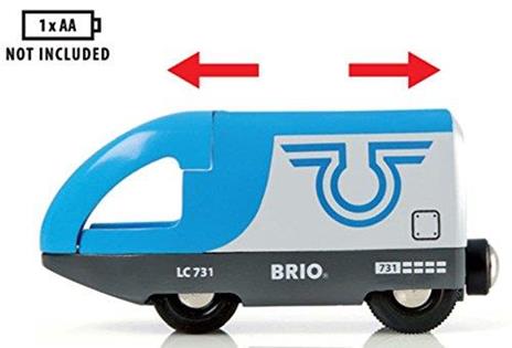 BRIO WORLD - Treno Passeggeri a Batterie, Veicoli per Pista Trenino BRIO, 3 Pezzi, Età 3+ Anni - 10